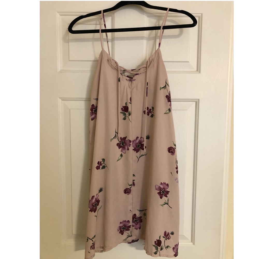 Pink floral dress